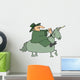 Leprechaun Riding a Unicorn Wall Mural