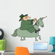 Leprechaun Riding a Unicorn Wall Mural