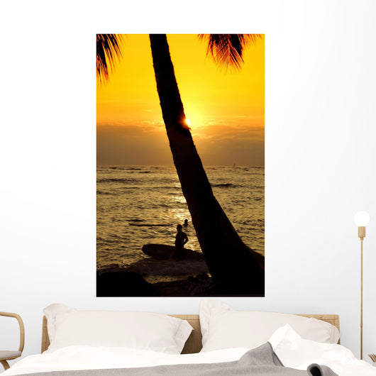 Sunset Beach Wall Mural