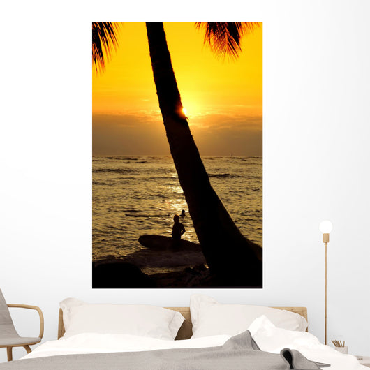 Sunset Beach Wall Mural