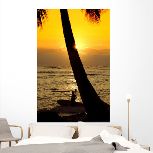 Sunset Beach Wall Mural