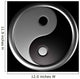 3D Yin and Yang Wall Mural