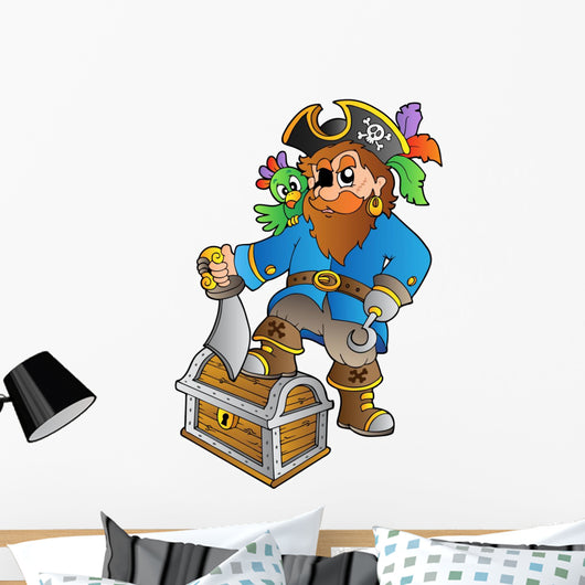 Pirate Treasure Chest Wall Decal