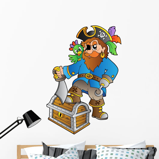 Pirate Treasure Chest Wall Decal