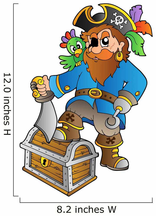 Pirate Treasure Chest Wall Decal