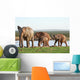 Elephants Waterhole Wall Mural