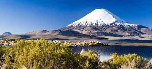 Volcano Parinacota and Lago Wall Decal