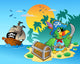 Pirate Parrot and Chest