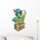 Pirate parrot on treasure chest Wall Decal