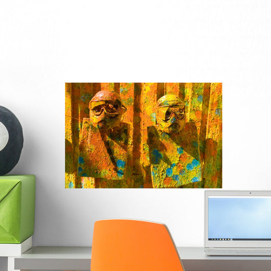 Two Paintball Sport Masks Wall Mural