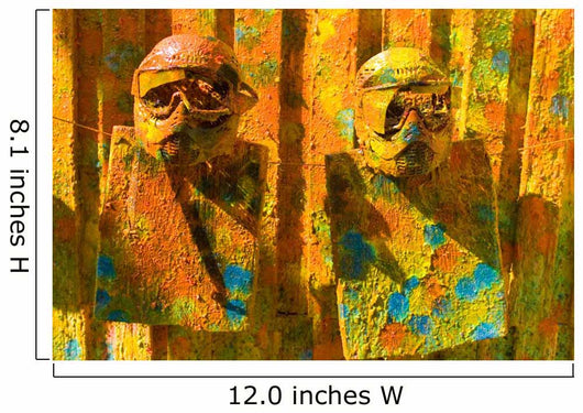 Two Paintball Sport Masks Wall Mural