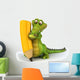 Crocodile and Pencil Wall Decal