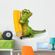 Crocodile and Pencil Wall Decal