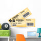 Movie Ticket Cinema Wall Decal