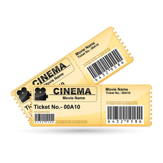 Movie Ticket Cinema Wall Decal
