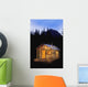 Wood Cabin In Forest Wall Mural