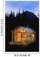 Wood Cabin In Forest Wall Mural