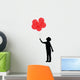 Silhouette Boy Holding Red