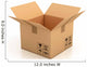 Open Empty Cardboard Box Wall Decal