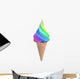ice cream in the colors of rainbow Wall Decal