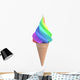 ice cream in the colors of rainbow Wall Decal