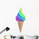 ice cream in the colors of rainbow Wall Decal