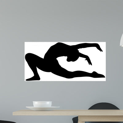 Artistic Gymnastics Black Icon shown on a wall
