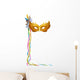 Carnival Venetian Mask isolated Wall Decal