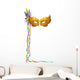 Carnival Venetian Mask isolated Wall Decal