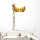 Carnival Venetian Mask isolated Wall Decal