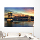 Budapest at sunset. Wall Mural