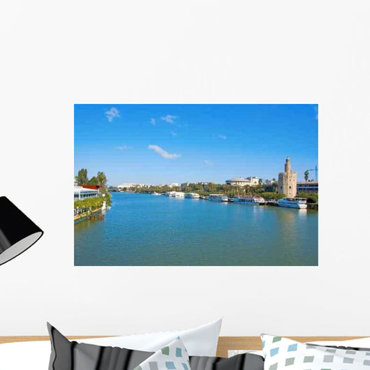 Guadalquivir River and Torre Wall Decal