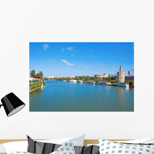 Guadalquivir River and Torre Wall Decal