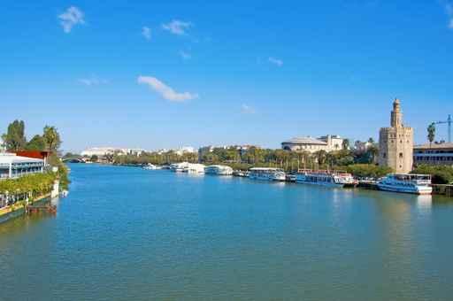 Guadalquivir River and Torre Wall Decal