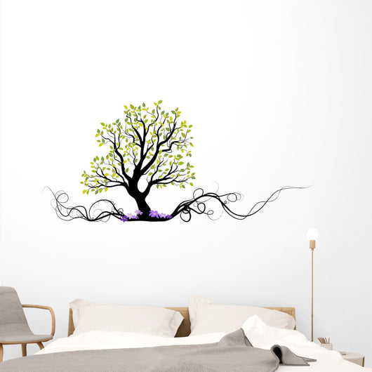 Green Vector Tree with