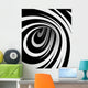 Abstract Black and White Wall Mural