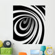 Abstract Black and White Wall Mural