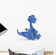 Baby Dino Blue Dragon Wall Decal