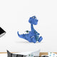 Baby Dino Blue Dragon Wall Decal