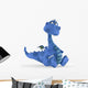 Baby Dino Blue Dragon Wall Decal