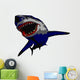 Attacking Shark Wall Decal