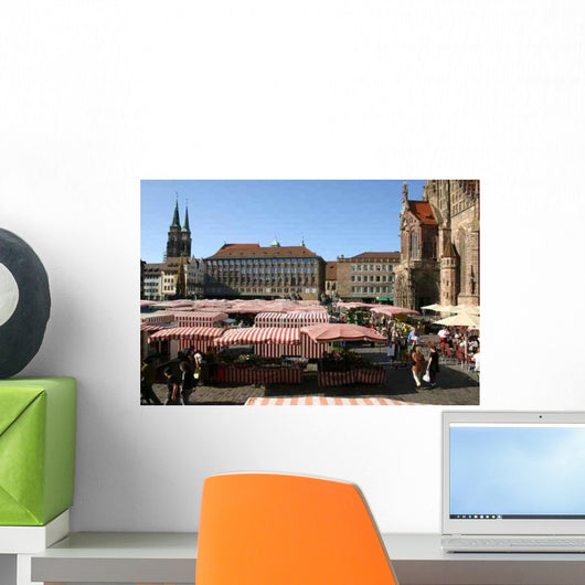 Nuremberg Sunday Market Wall Decal