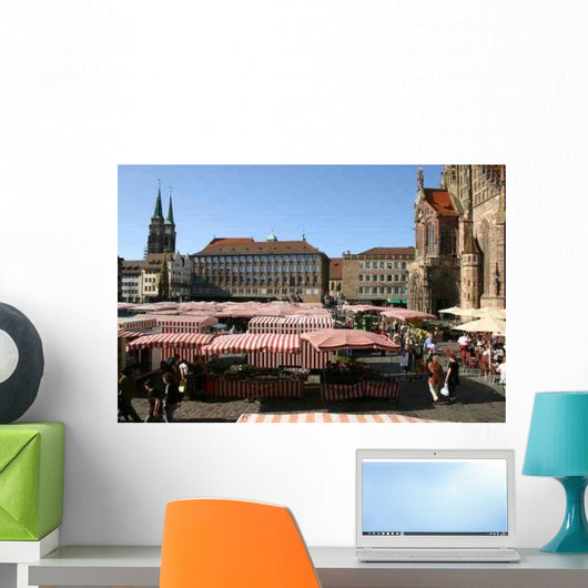 Nuremberg Sunday Market Wall Decal
