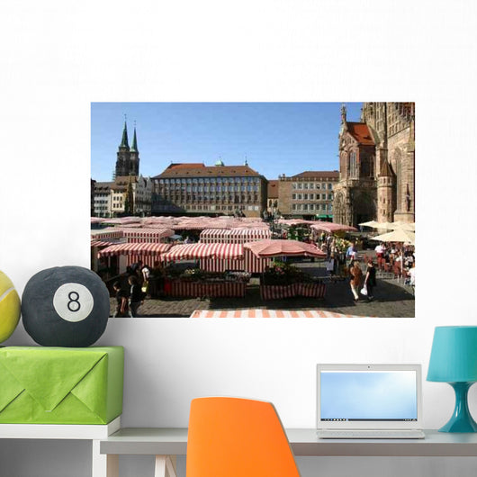 Nuremberg Sunday Market Wall Decal