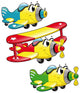 Cartoon Airplanes Funny Vector Wall Decal Sticker Set