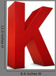 Red Letter K Wall Decal