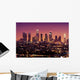 Downtown Los Angeles Skyline at Night California Wall Mural