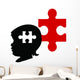 Child with Autism Puzzle Wall Decal