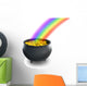Pot Gold with Rainbow Wall Decal