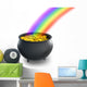 Pot Gold with Rainbow Wall Decal